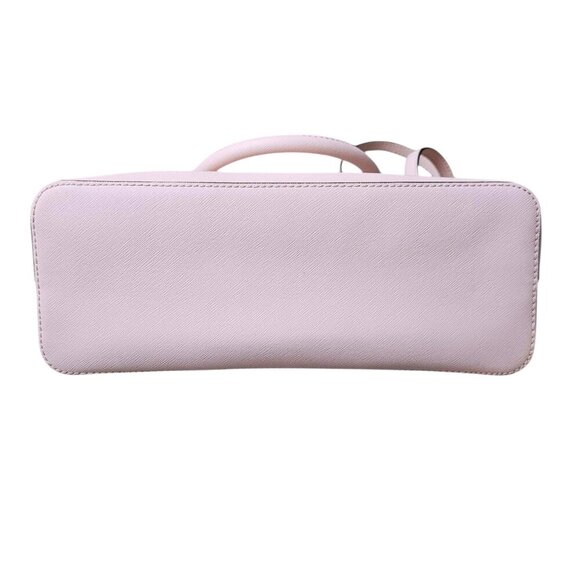 Michael Kors Jet Set Travel Medium Saffiano Pink Leather Dome Crossbody Bag COA - Picture 12 of 16